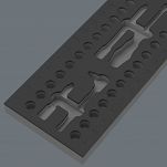 Wkładka piankowa 9827, przeznaczona do przechowywania zestawu narzędzi z grzechotką Zyklop 8007 A VDE 1/4