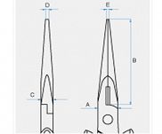 Szczypce półokrągłe mini 138mm KING TONY 6377-55 - 3