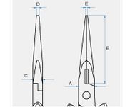 Szczypce półokrągłe mini 138mm KING TONY 6377-55 - 3
