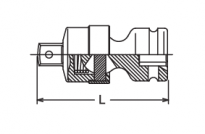 Przegub udarowy uniwersalny 2.1/2