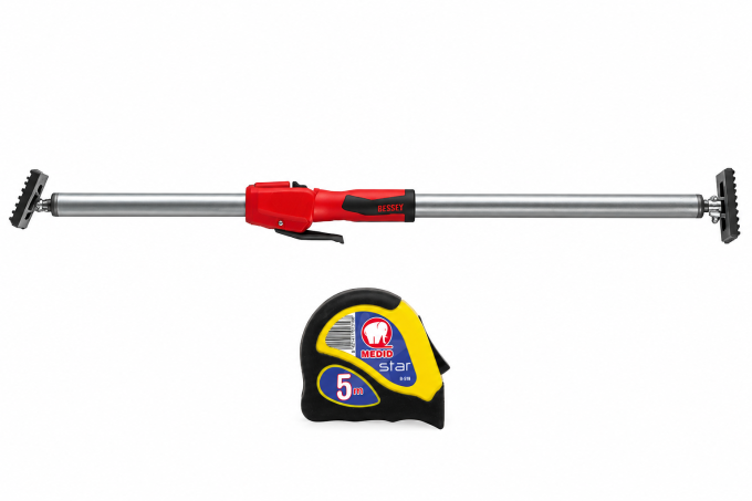 Zestaw podpórka STE 300cm BESSEY + miara zwijana 3m/16mm B316 MEDID 145383