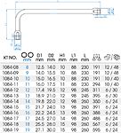 Klucz fajkowy długi 8 mm x 230 mm KING TONY 1084-08 - 2