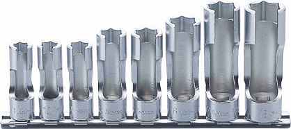 Zestaw nasadek 9mm-19mm sześciokątnych otwartych KOKEN