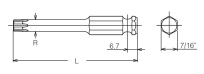 Bit udarowy sześciokątny TorxPlus T40x75mm KOKEN - 2