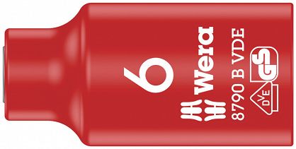Klucz nasadowy Zyklop, 3/8" 6mm 8790 B VDE WERA 05004950001
