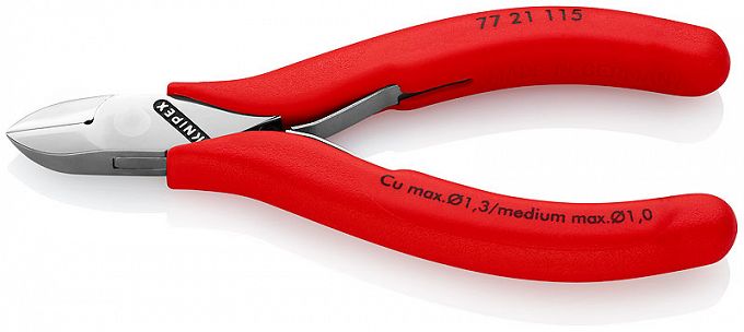 Szczypce tnące boczne 115mm KNIPEX 77 21 115 N