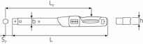 Klucz dynamometryczny MANOSKOP® z uchwytem do narzędzi wtykowych nr 730N 160-800 Nm STAHLWILLE 50181080 - 2