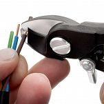 Nożyce z ostrzem do Cięcia Kabli D15 Cu i Al ze sprężyną rozwierającą i gniazdem do usuwania izolacji RENNSTEIG 700 116 3 - 2