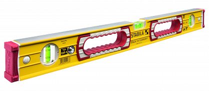 Poziomica aluminiowa z uchwytami i 3 libellami 100cm typ 196-2 Stabila 15235