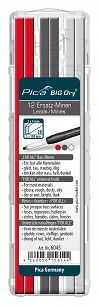 Wkłady Big Dry  4szt gaf, 4 szt biały, 4 czer PICA 6045