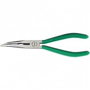Szczypce półokrągłe odgięte 45 st. z ostrzem tnącym polerowane L=160 mm 65306160 STAHLWILLE