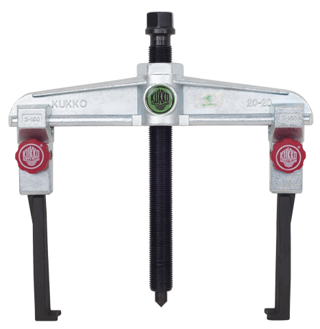 Ściągacz 2-ramienny uniwersalny ze smukłymi, szybkoprzestawnymi ramionami KUKKO 20-2+S
