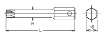 Końcówka udarowa do śrub Torx T70 KOKEN - 2
