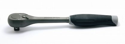 Grzechotka 1/2" 24 zęby z przełącznikiem uchwyt gumowy czerniona KOKEN