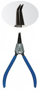 Szczypce do pierścieni segera zewnętrznych, wygięte 120 mm, zakres 12 - 28 mm KING TONY 68SB-05