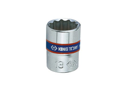NASADKA krótka 1/4" 14mm x 24mm, 12-kąt. Cr-V  KING TONY 233014M