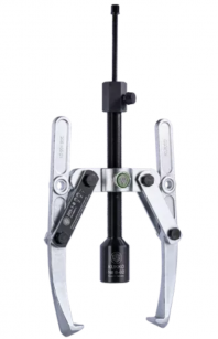 Ściągacz 2-ramienny uniwersalny z rozwieralnymi ramionami, regulowaną głębokością mocowania i długim wrzecionem hydraulicznym KUKKO 205-3-B