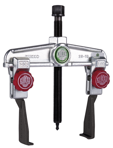 Ściągacz 2-ramienny uniwersalny ze smukłymi, szybkoprzestawnymi ramionami KUKKO 20-10+S