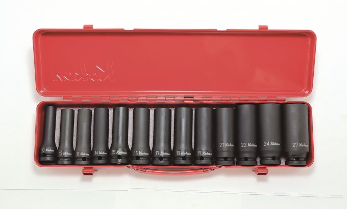 Zestaw nasadek udarowych długich 1/2