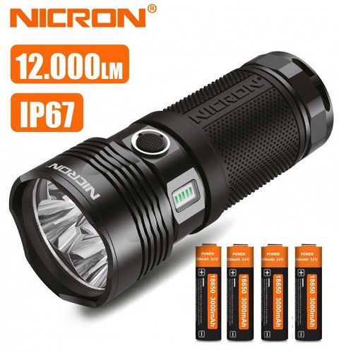 Latarka X-treme 12.000 lum, moc 29W NICRON 49NB400