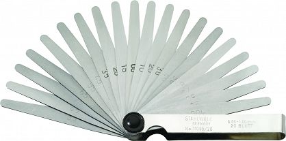 Zestaw szczelinomierzy 20szt. 0,05 -1,00 mm 11095/20 STAHLWILLE 74240002