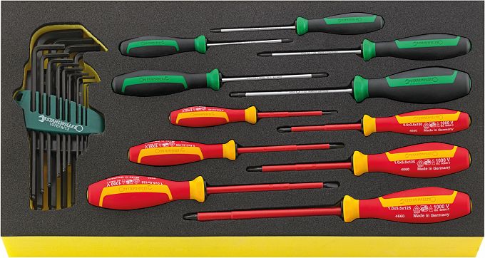 Zestaw TCS narzędzi do szuflad do skrzyni Nr 13217, 20-el. TCS WT 4650-4665 STAHLWILLE 96830127