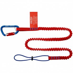 Linka zabezpieczająca i karabińczyk KNIPEX 00 50 05 T BK