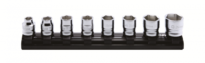 Zestaw nasadek krótkich metrycznych 6-kątnych 3/8