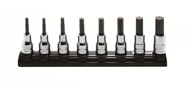 Zestaw nasadek z bitem imbusowym HEX, 6-kątne, seria Z-EAL dł. 50mm, 8szt. KOKEN