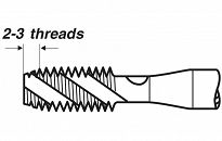 Gwintownik maszynowy + wiertło 8 x 1.25 VOLKEL 36294 - 2