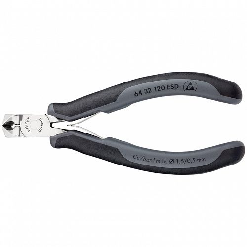 Szczypce tnące czołowe ESD KNIPEX 64 32 120 ESD
