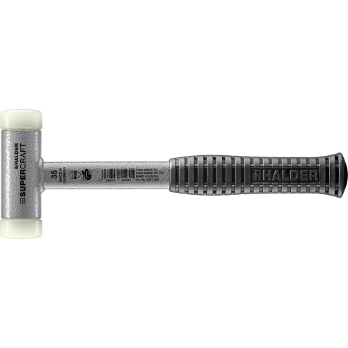 Młotek z miękkim bijakiem z trzonkiem z profilu stal, bezodrzutowy 35mm HALDER 3377.035
