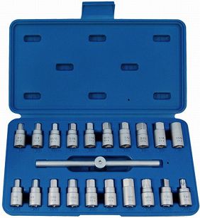 Zestaw nasadek 3/8" do korków oleju 21 cz. KING TONY 9AR11 