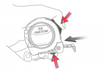 Miara zwijana metryczna 5m x 19mm z magnesem KING TONY 79094-05M - 3