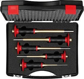 Zestaw wybijaków zawleczek w walizce, 5-częściowy RENNSTEIG 425 154 0