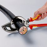 Nożyce Zapadkowe Izolowane do Kabli 60mm KNIPEX 95 36 320 - 4