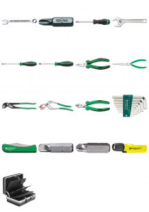 Zestaw 57 narzędzi pokładowych w walizce 13208AN STAHLWILLE 98810323