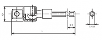 Adapter do bitów uniwersalny HEX 1/4