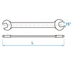Klucz płaski calowy 3/8