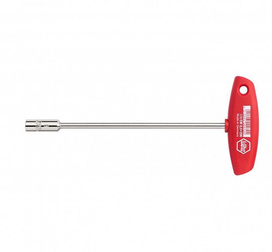 klucz nasadowy 13,0 x 230 mm z rękojeścią T sześciokątny niklowany na wysoki połysk 00989 WIHA