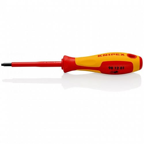 Wkrętak śrubokręt izolowany do śrub Robertsona R1 KNIPEX 98 12 01