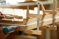 Ścisk dźwigniowy stolarski 300/110 mm drewniany Klemmy HKL BESSEY HKL30 - 2