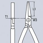 Szczypce chwytające płaskie KNIPEX 20 01 125 - 4