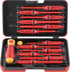 Zestaw Wkrętaków śrubokrętów z wymiennym grotem, 14-elementowy, izolowane 1000V VDE 4798 VDE STAHLWILLE 96469511