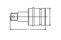 Przedłużka udarowa 2.1/2