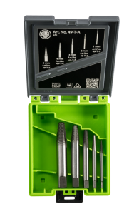 Zestaw wykrętaków do zerwanych śrub „Super Traction” KUKKO 49-T-A