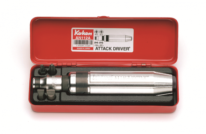 Zestaw wkrętak udarowy ręczny +bity 1/2