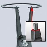 Szczypce precyzyjne do pierścieni osadczych Segera zewnętrznych 3-10 mm KNIPEX 49 11 A0 - 2