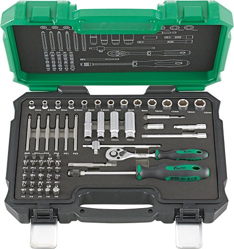 Komplet kluczy wtykowych 61-częściowy FORTIS 1/4