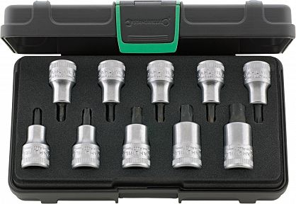 Zestaw narzędzi 1/2" TORX T20-T60mm, 10-el.w walizce ABS 54TX/10 TLG.KN STAHLWILLE 96032005